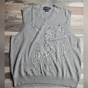 Polo Golf by Ralph Lauren Grey Sweater Golf Vest Men's XL